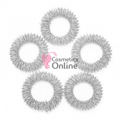 Inele pentru masaj Su Jok, metalic Аrgintiu, set 5 bucati BLM010  